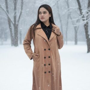 Long Premium Overcoat Brown