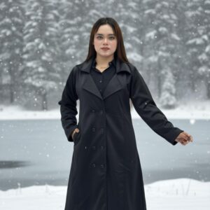 Long Premium Overcoat Black